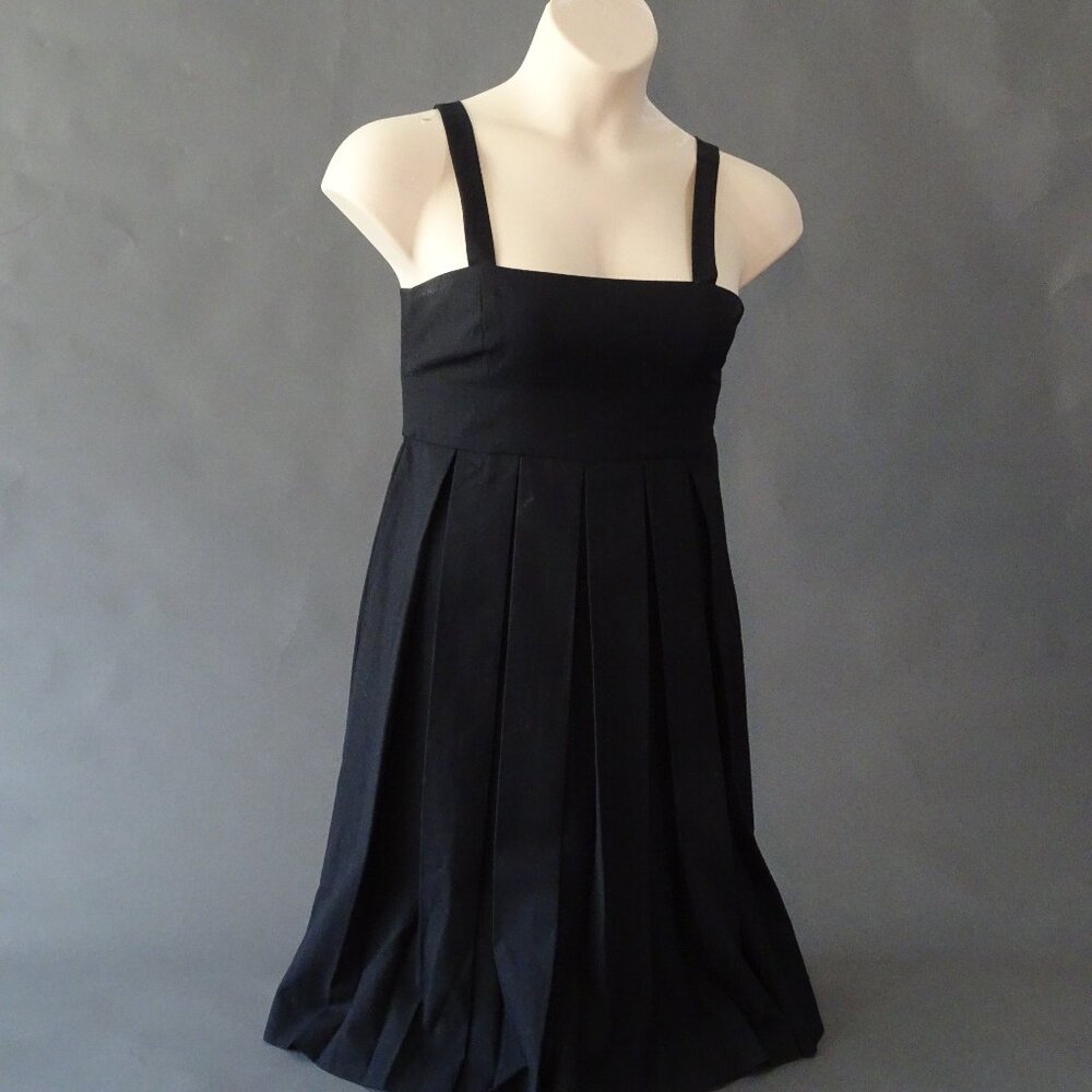 Banana Republic Pleated Black Dress